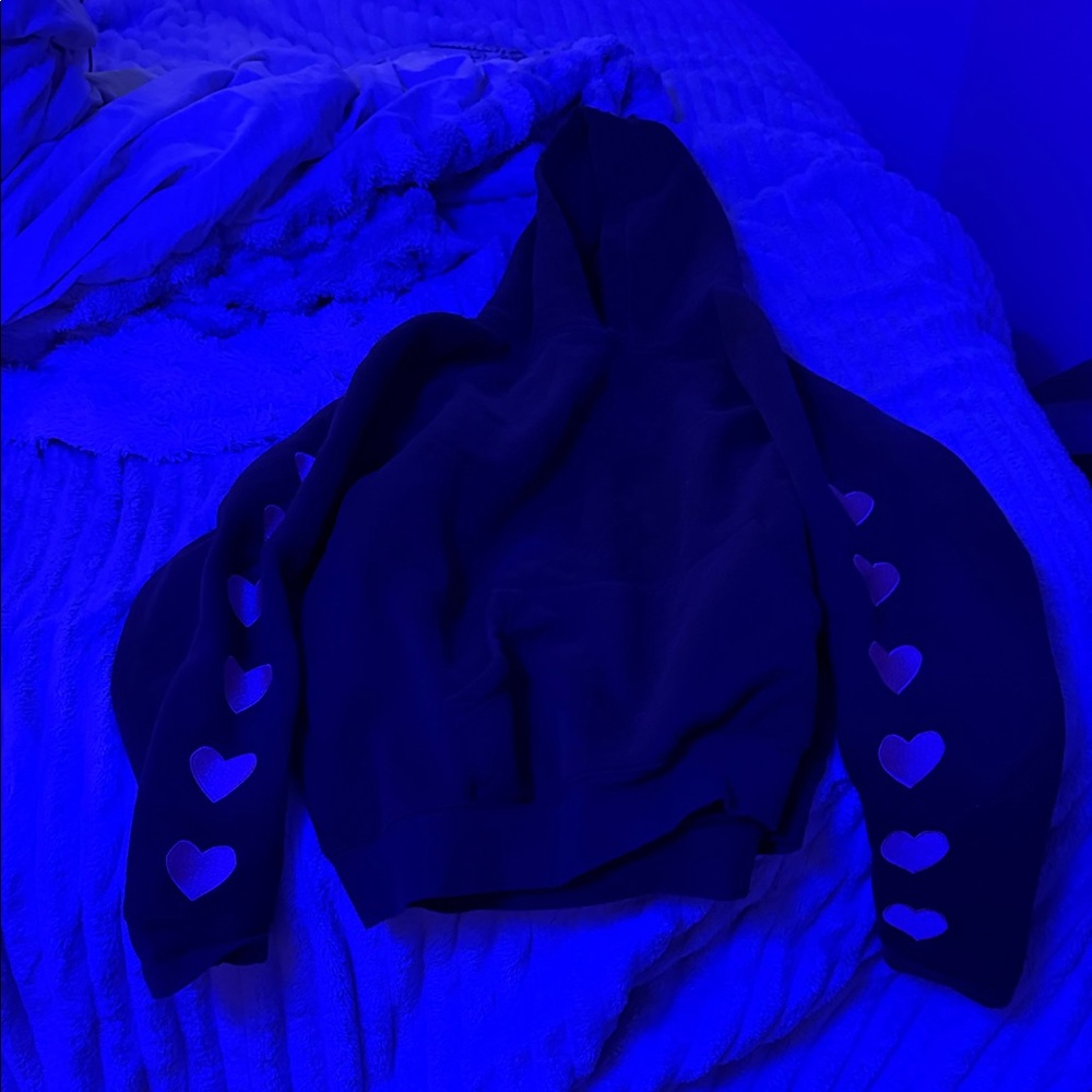 Women's Black Heart Sleeve Sweater